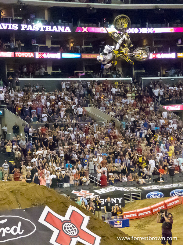 X-Games 17 at LA Live in downtown Los Angeles. Moto X Best Trick.
